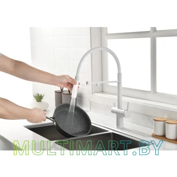 Смеситель Paulmark Gravity Gr213888-WH (белый матовый) картинка 8